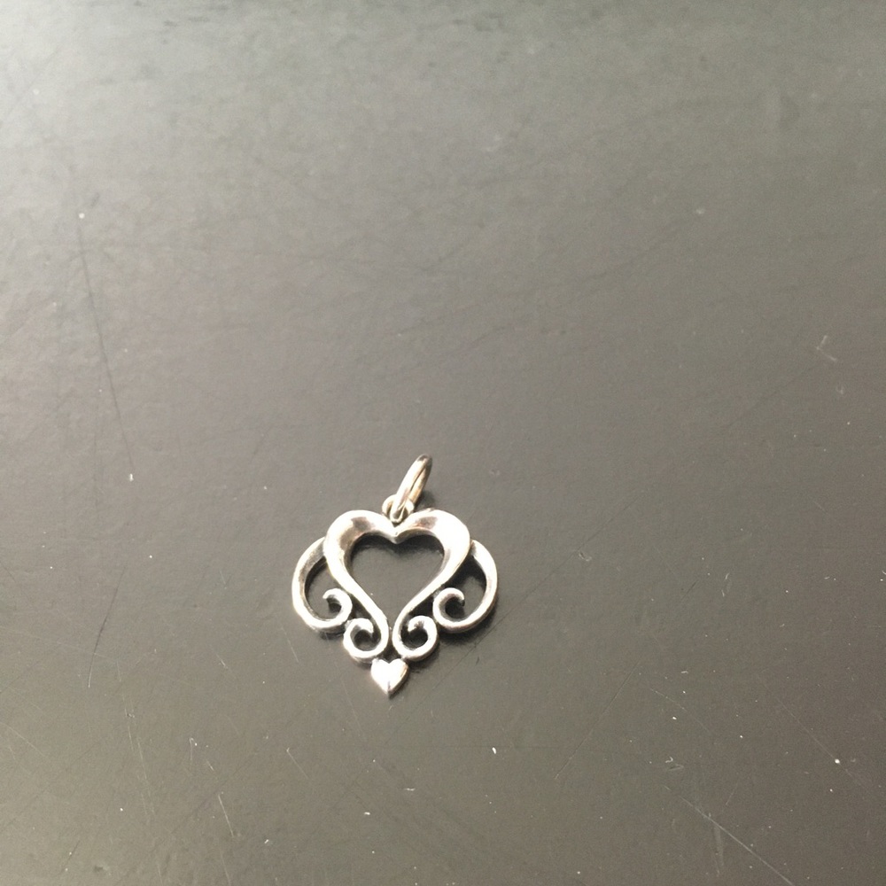 James Avery swirl heart charm